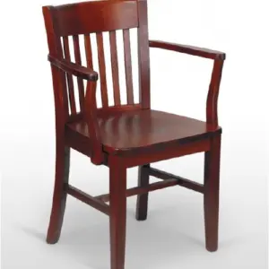 Silla de madera de haya barnizada en tono Nogal 05 DUSSELDORF
