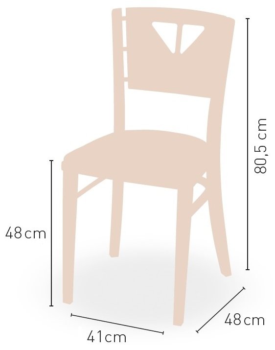 Silla de Madera de haya con asiento tapizado a elegir BRUJAS
