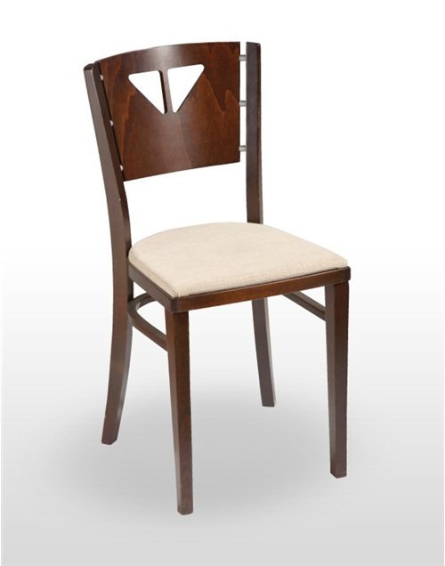 Silla de Madera de haya con asiento tapizado a elegir BRUJAS