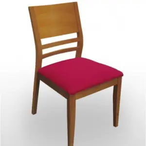 Silla de Madera de haya con asiento tapizado a elegir CAZORLA