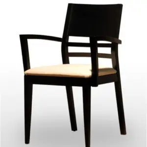 Silla de Madera de haya con asiento tapizado a elegir CAZORLA