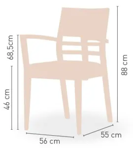 Silla de Madera de haya con asiento tapizado a elegir CAZORLA