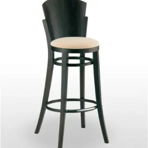 Taburete de Madera de haya con asiento tapizado a elegir POLONIA