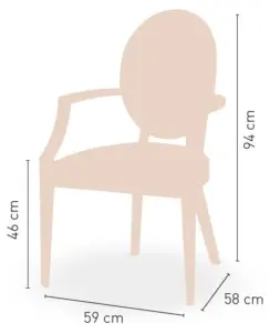 Sillón de Madera de haya con asiento tapizado a elegir BASILEA