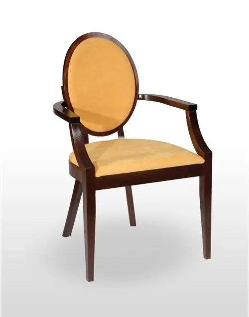 Sillón de Madera de haya con asiento tapizado a elegir BASILEA