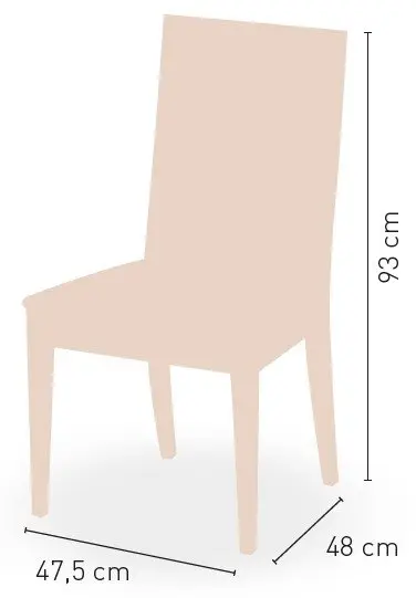 Silla de Madera de haya con asiento tapizado a elegir LAUSSANE