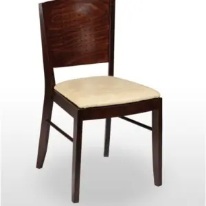 Silla de Madera de haya con asiento tapizado a elegir MILÁN