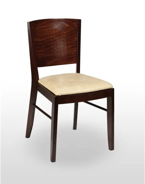 Silla de Madera de haya con asiento tapizado a elegir MILÁN