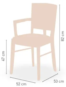 Silla de Madera de haya con asiento tapizado a elegir LONDRES