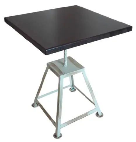 Mesa armazón metálico acabado epoxi carta colores TRÍPOLI