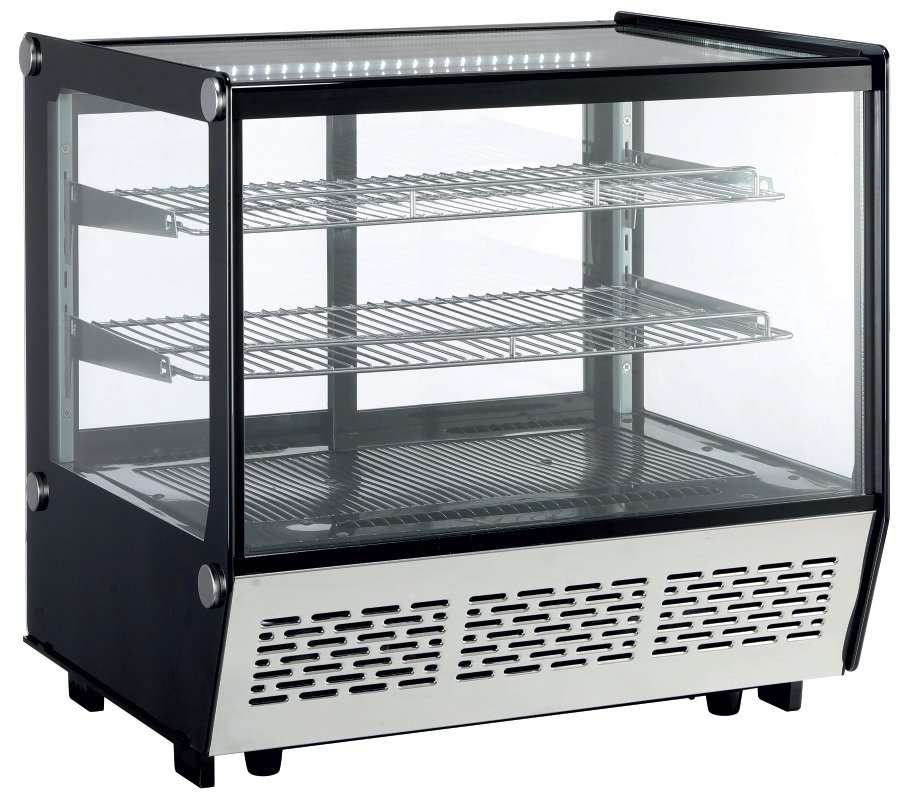 Vitrina Expositora Refrigerada Sobremesa con 4 Caras de Cristal Línea PEKÍN XCW1Z CLIMAHOSTELERIA
