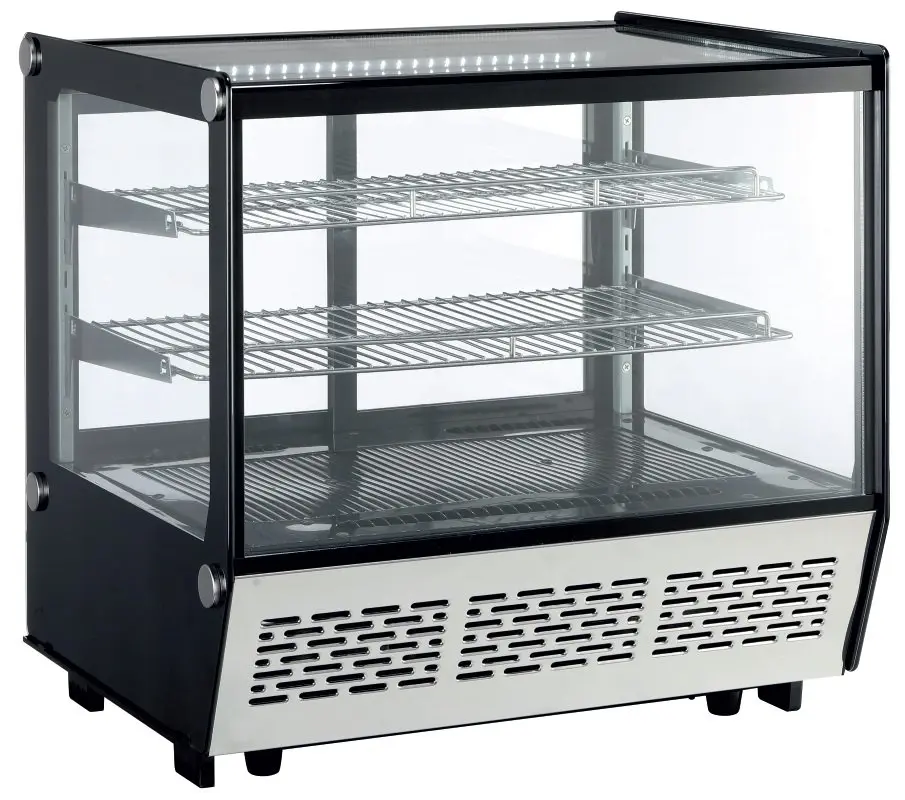 Vitrina Expositora Refrigerada Sobremesa con 4 Caras de Cristal Línea PEKÍN XCW1Z CLIMAHOSTELERIA