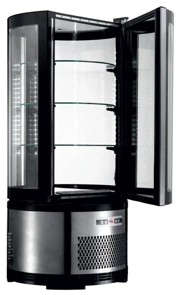 Vitrina Expositora Refrigerada Sobremesa 4 Caras Cristal Línea PEKÍN XCR CLIMAHOSTELERIA