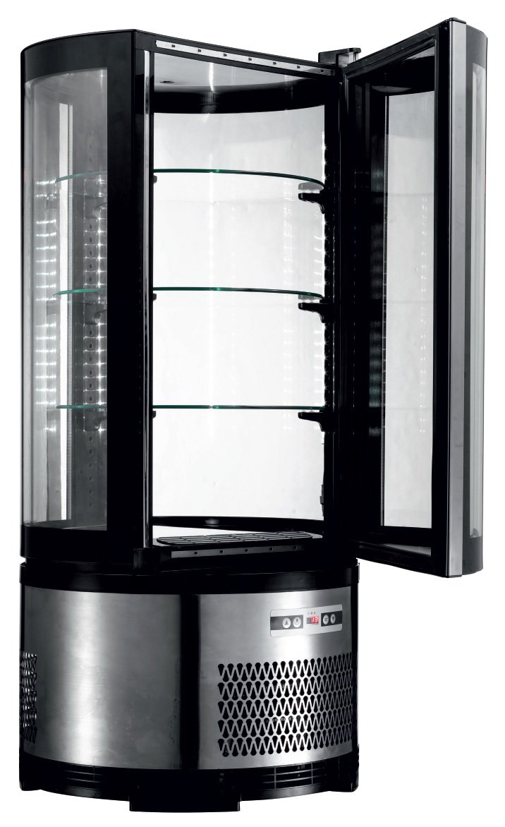 Vitrina Expositora Refrigerada Sobremesa 4 Caras Cristal Línea PEKÍN XCR CLIMAHOSTELERIA