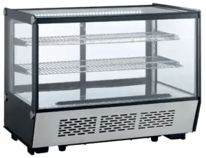 Vitrina Expositora Refrigerada Sobremesa con 4 Caras de Cristal Línea PEKÍN XCW1Z CLIMAHOSTELERIA