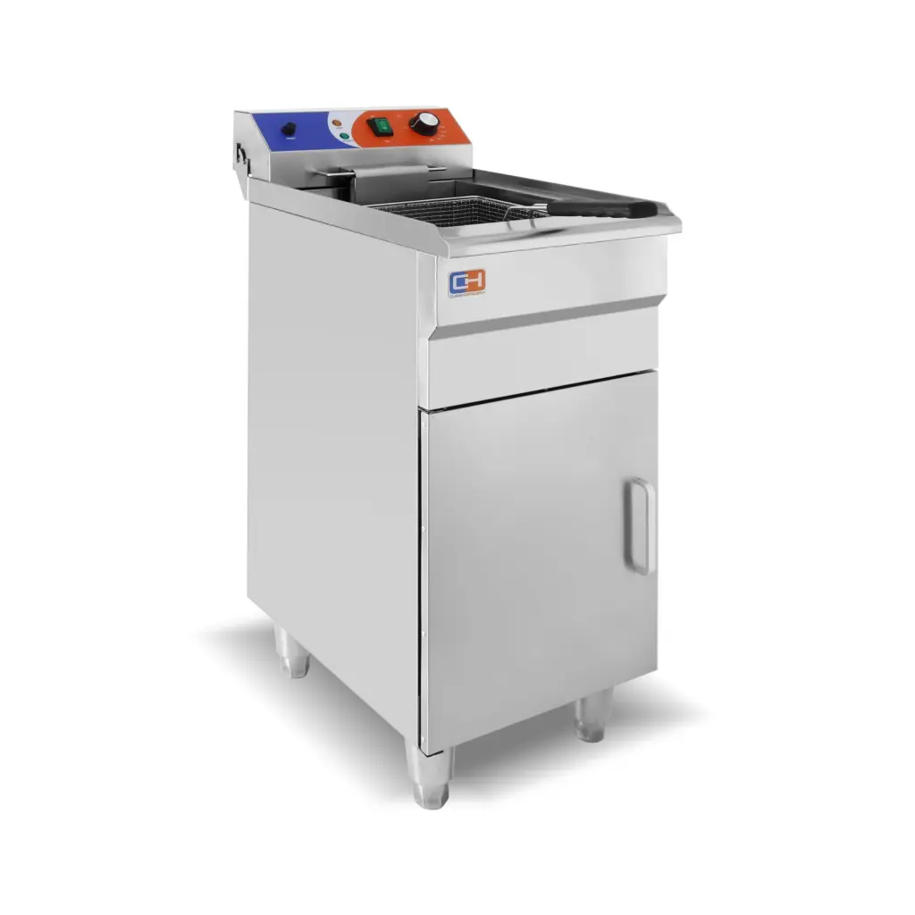 Freidora Eléctrica con Mueble 12 Litros Línea PEKÍN EF-161VC CLIMAHOSTELERÍA