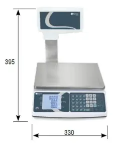 Balanza Comercial 30 Kg sin Impresora XTI30 BAXTRAN