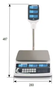 Balanza Comercial 30 Kg sin Impresora para Conexión a TPV XTA30 BAXTRAN
