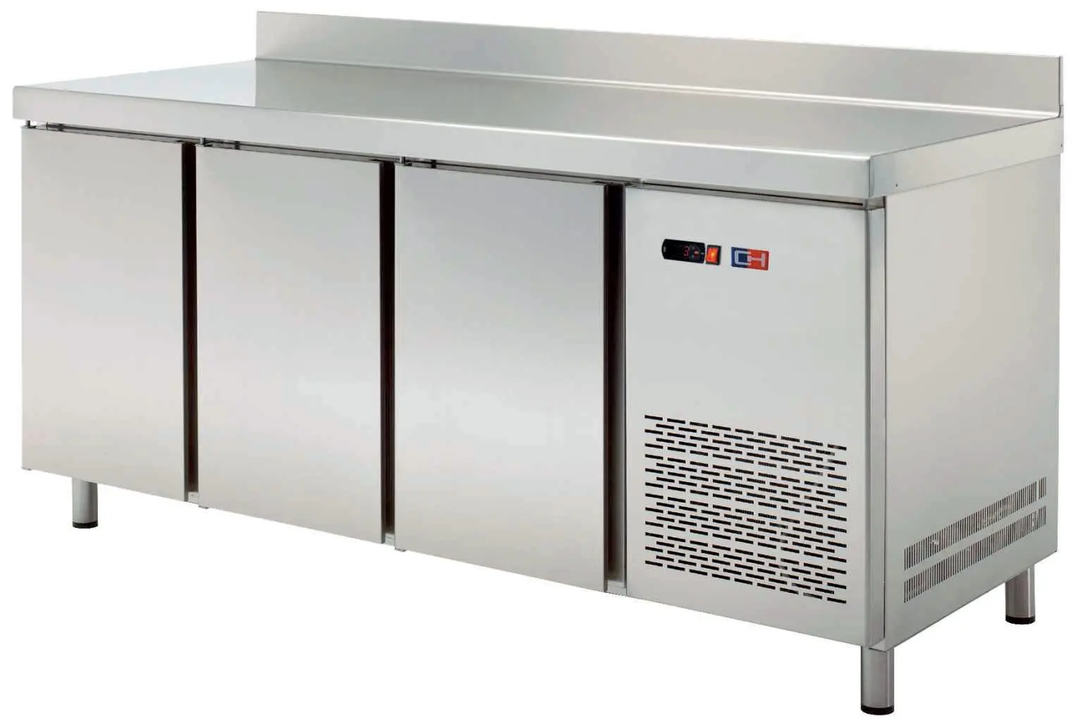 Mesa Snack Refrigerada 2 puertas de Cristal Fondo 600 de 1492x600x850h mm MRCH-150V