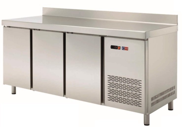 Mesa Snack Refrigerada 4 puertas Cristal Fondo 600 de 2542x600x850h mm MRCH-250V