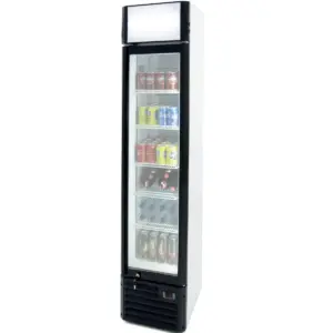 Armario Expositor Refrigerado con puerta de vídrio Slim line de 390x480x1880mm CSL-160