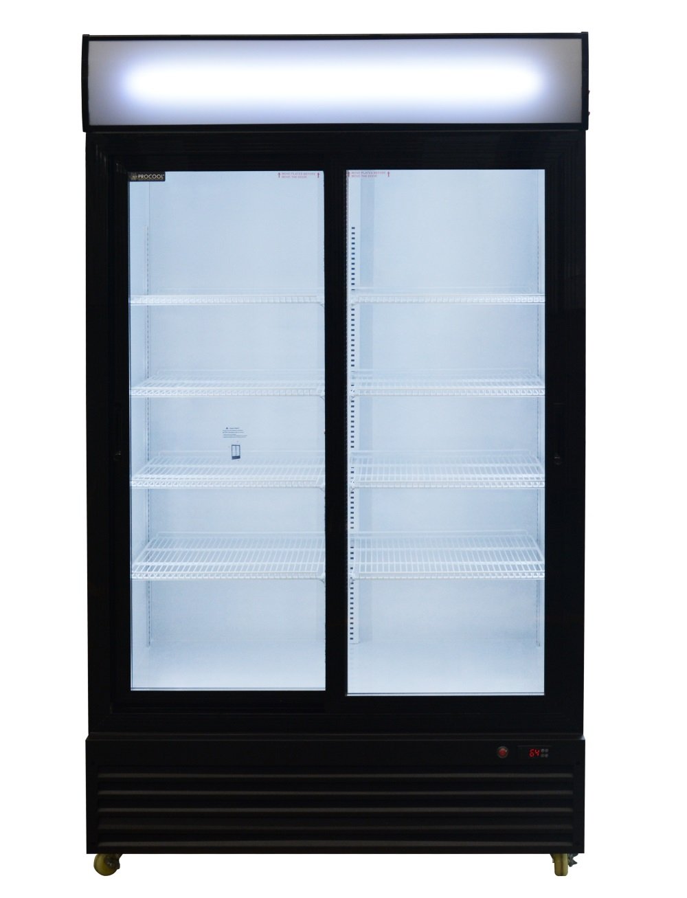 Armario Expositor Refrigerado 1000 litros 2 Puertas Correderas de Vidrio de 1130 x730 x2030h mm CSD1000S