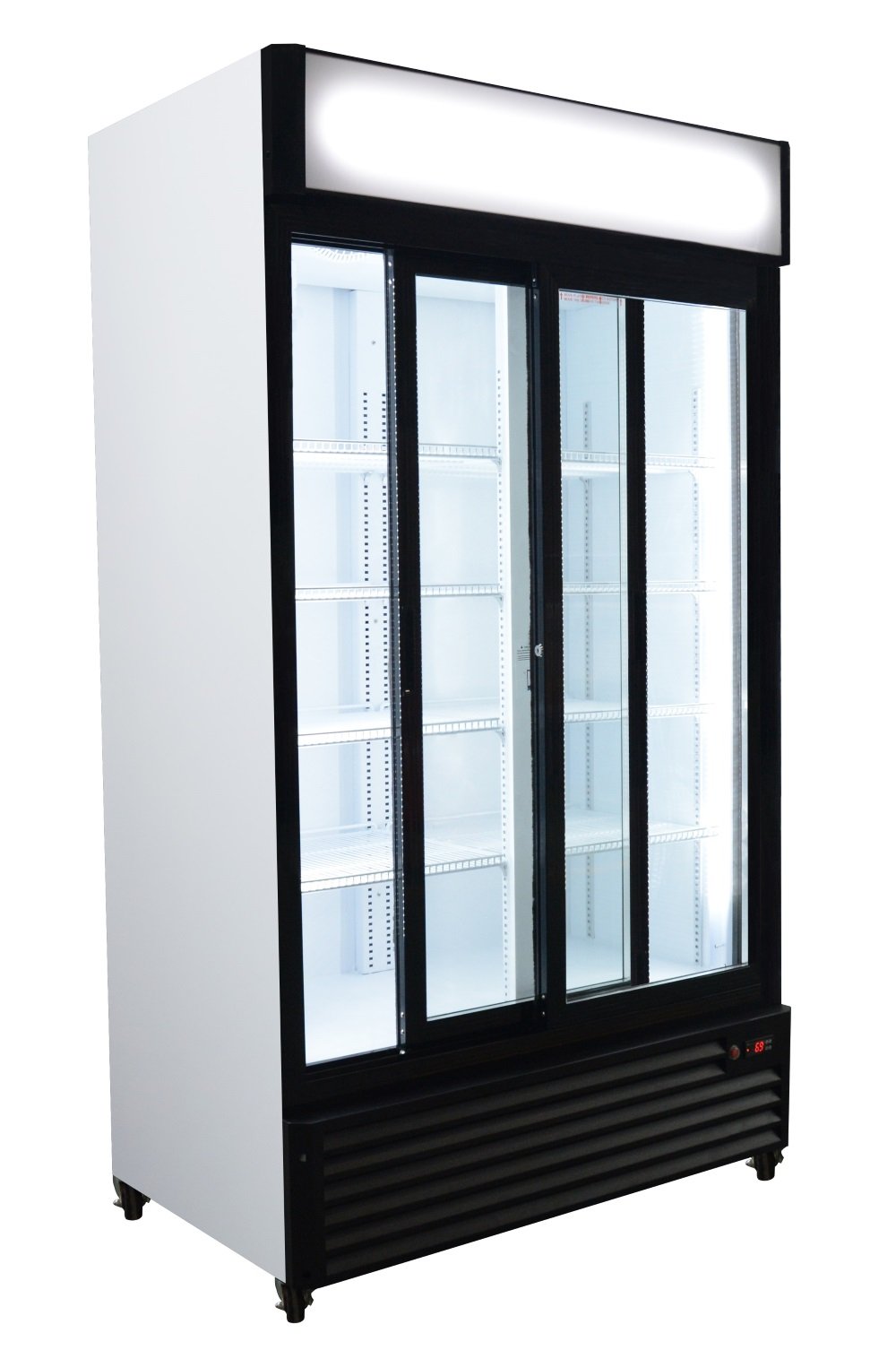 Armario Expositor Refrigerado 1000 litros 2 Puertas Correderas de Vidrio de 1130 x730 x2030h mm CSD1000S