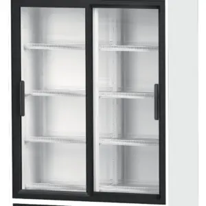 Armario Expositor Refrigerado 1000 litros 2 Puertas Correderas de Vidrio de 1250 x695 x2005h mm RVCS1000