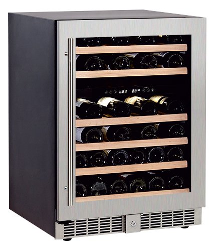 Armario de Vino de Doble Temperatura con Puerta de Vidrio W-50