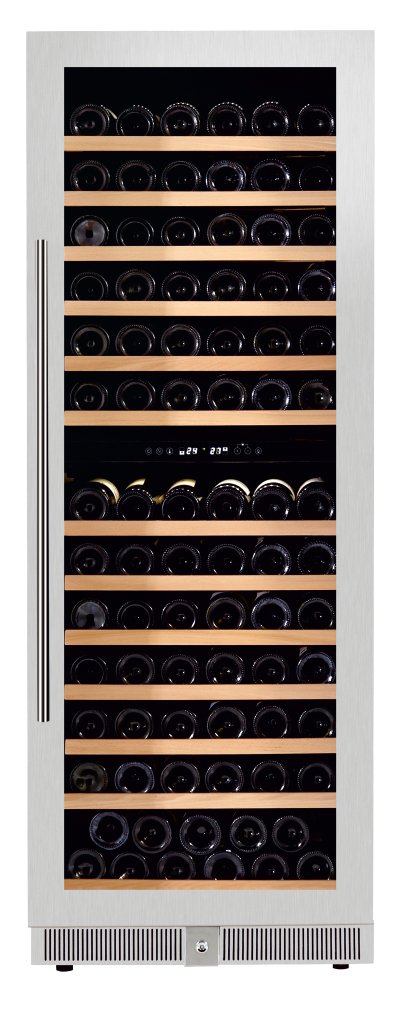Armario de Vino de Doble Temperatura con Puerta de Vidrio W-140