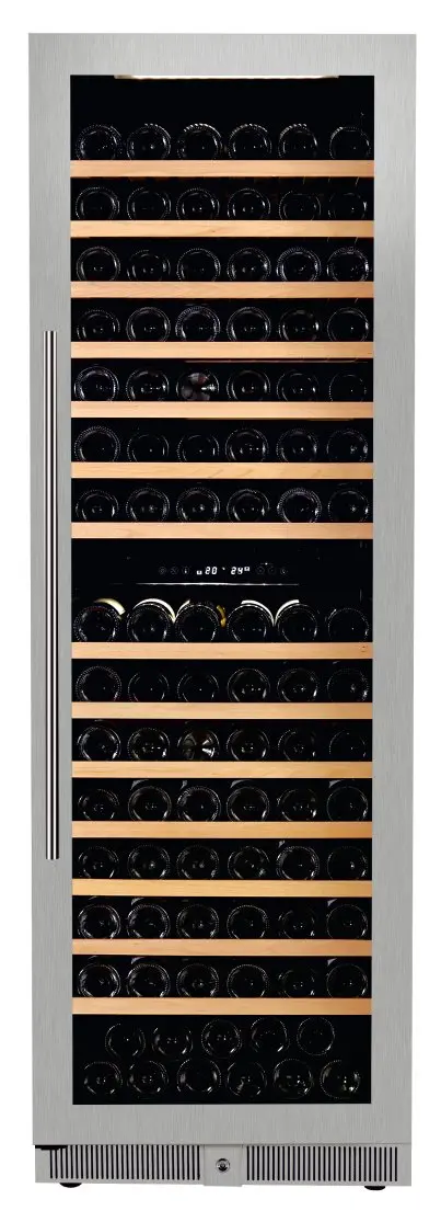 Armario de Vino de Doble Temperatura con Puerta de Vidrio W-200