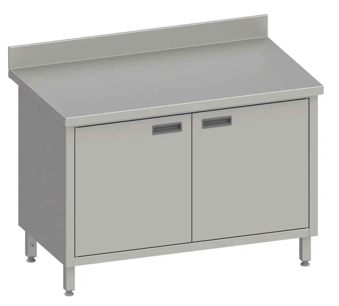 Mesa de Trabajo Acero Inoxidable Mural CON Estante Fondo 600/700 a elegir Línea VARSOVIA MM67 CLIMAHOSTELERIA