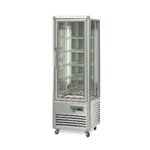 Armario refrigerado 4 caras de cristal Pastelerías 350 litros Bitemperatura SNELLE350BTVBISNEW EUROFRED