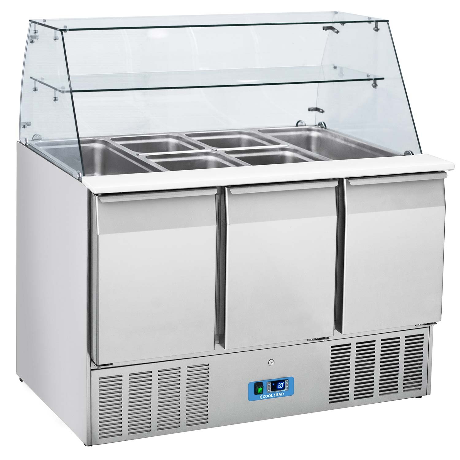 Mesas frías Pizzas/Ensaladas COOL HEAD de Conservación CRQ9A EUROFRED