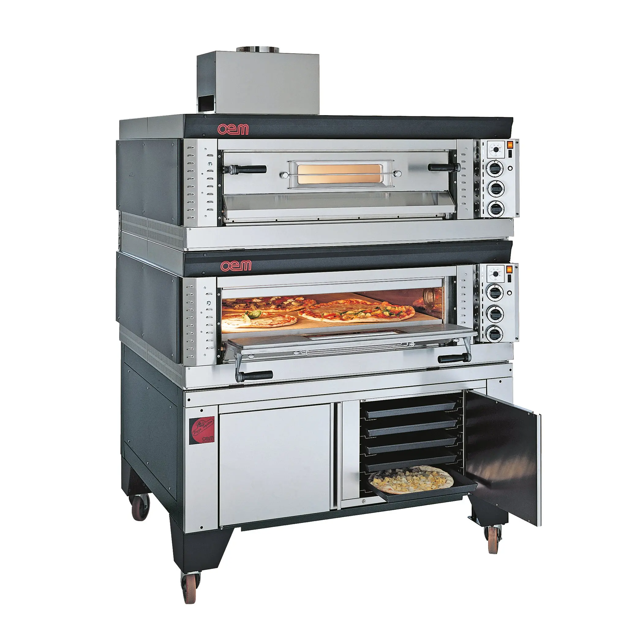 Hornos para Pizzerías Profesionales A Gas Modulares OEM SG6-9 EUROFRED