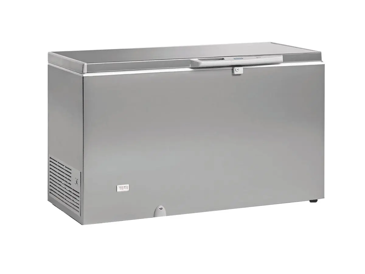 Congelador Horizontal Robusto con Tapa abatible de 643 litros Blanco o Inox SIF70 EUROFRED