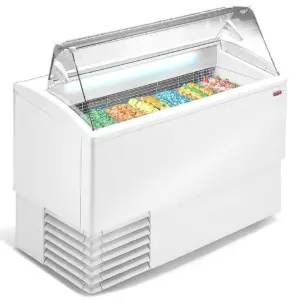 Vitrina Expositora Refrigerada Profesional para Heladerías Cristal Curvo/Recto PUNTO DIFRIHO