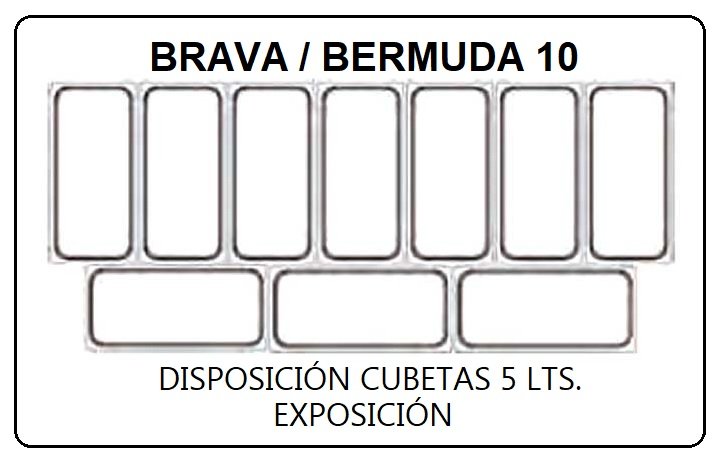 Vitrina Expositora Refrigerada Profesional para Heladerías Cristal Curvo COF BRAVA-BERMUDA DIFRIHO