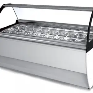Vitrina Expositora Refrigerada para Heladerías Panelada o Base con Compresor Hermético o Semi-hermético TWIST-H/SH DIFRIHO