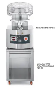 Mesa Soporte para Formadoras de Pizzas Modelos PZF-DS SPZF DIFRIHO