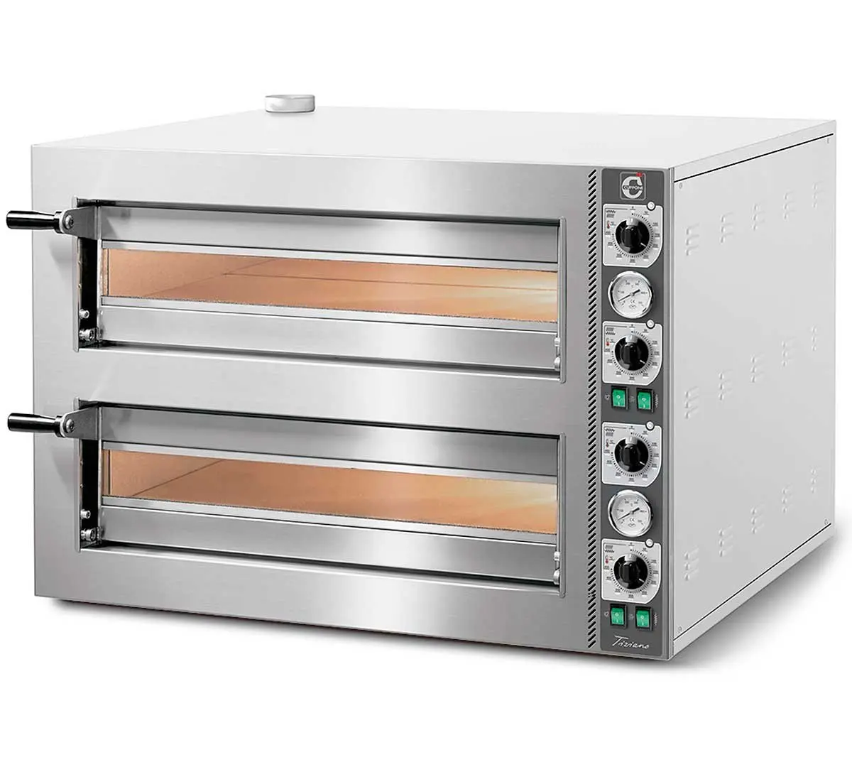 Hornos para Pizzas Eléctricos Monocámara o Bicámara TIZIANO TZ4-M DIFRIHO