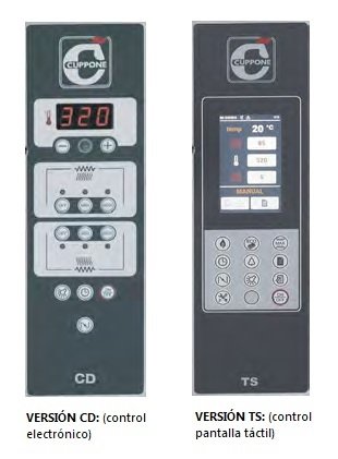 Hornos para Pizzas Eléctricos Monocámara o Bicámara con mando Electrónico o Digital MICHELANGELO ML-MICHELANGELO DIFRIHO