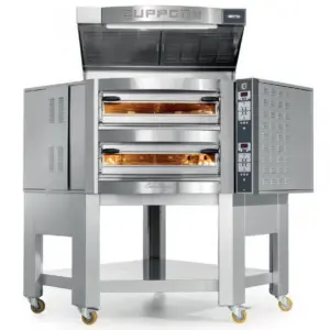Horno Eléctrico Pentagonal para Pizzas Monocámara o Bicámara con mandos Electrónicos o táctiles CARAVAGGIO CR-CARAVAGGIO DIFRIHO