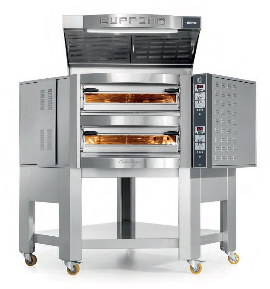 Horno Eléctrico Pentagonal para Pizzas Monocámara o Bicámara con mandos Electrónicos o táctiles CARAVAGGIO CR-CARAVAGGIO DIFRIHO