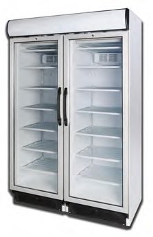 Armarios Expositores Refrigerados Congelación Doble Puerta de 270 litros por cuerpo 740 UFRL DIFRIHO