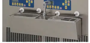 Mantecadoras Expositoras de Helado con Refrigeración por Aire o Agua GLS de 2 o 4 cubas GLS MESFRED
