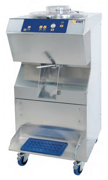 Mantecadoras Verticales de Refrigeración por Aire, Agua o Mixta de 15 hasta 150 kg/h de producción de helado BTE/BFE MESFRED