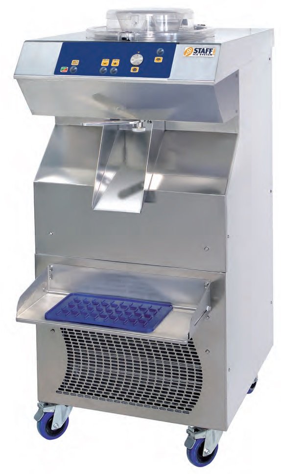 Mantecadoras Verticales de Refrigeración por Aire, Agua o Mixta de 15 hasta 150 kg/h de producción de helado BTE/BFE MESFRED