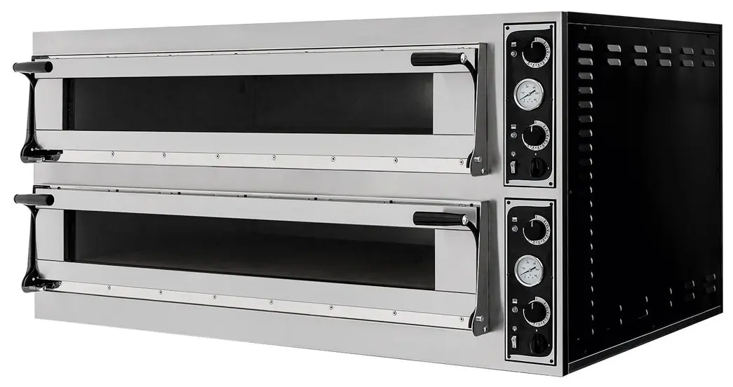 Hornos Eléctricos de 1 o 2 Cámaras Puerta con Cristal Panorámico con panel Digital o Analógico TRAYS GLASS MESFRED