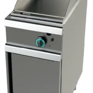 Frytops a gas Acero laminado placa lisa con mueble Serie 900 JUNEX de 400x900x900h mm FT9C00L